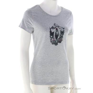 Chillaz Saile Mountain Paradise Damen Bikeshirt-Grau-36