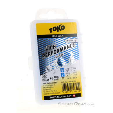 Toko World Cup High Performance Cold 40g Skiwachs-Blau-40