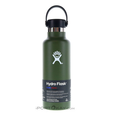 Hydro Flask 18oz Standard Mouth 0,532l Thermosflasche-Oliv-Dunkelgrün-One Size