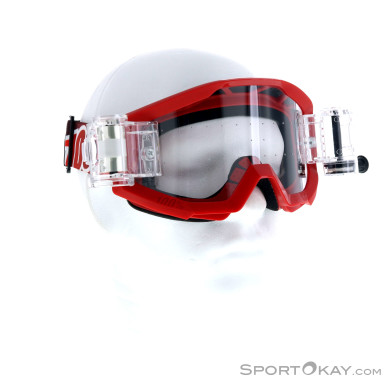 100% Strata Mud/SVS Roll-Off Downhillbrille-Rot-One Size