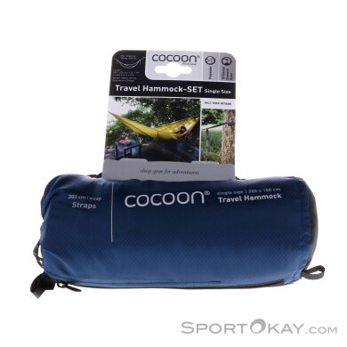 Cocoon Travel Hammock SET Hängematte-Blau-One Size