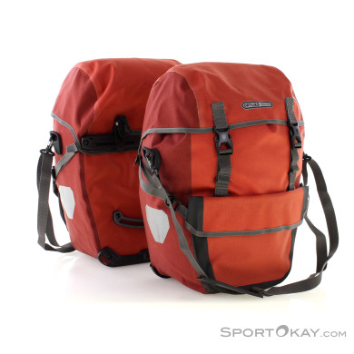 Ortlieb Bike-Packer Plus QL2.1 21l Gepäckträgertaschen Set-Dunkel-Rot-21