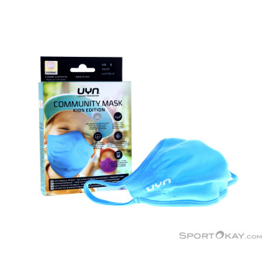 UYN Community Mask Kinder Mund-Nasen Maske-Blau-XS