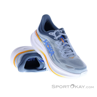 Hoka Bondi 9 Herren Laufschuhe-Hell-Blau-9,5