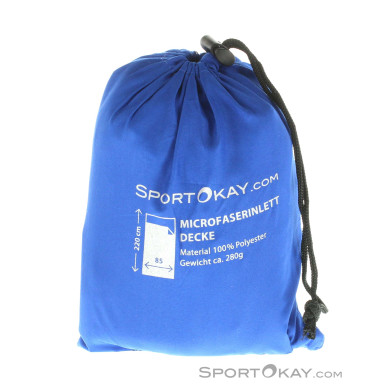 SportOkay.com Camping Decke Microfaserinlett-Blau-One Size