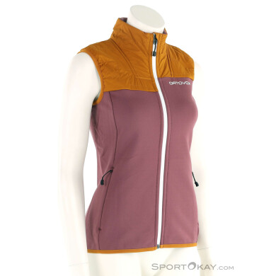 Ortovox Fleece Plus Damen Tourenweste-Rot-S