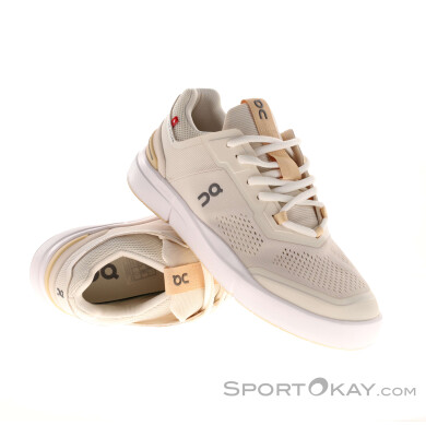 On The Roger Spin Damen Freizeitschuhe-Beige-8,5