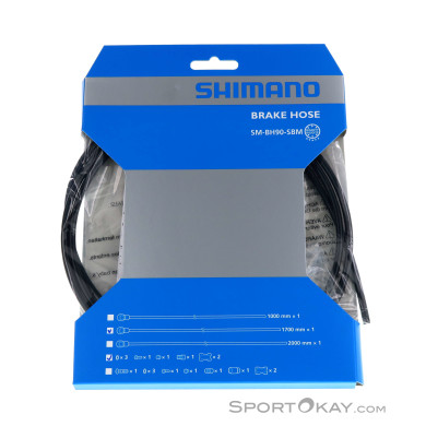 Shimano BH90-SBM XT/XTR 170cm Bremsleitung-Schwarz-One Size