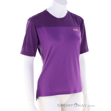 Mons Royale Diversion Merino Bike Jersey Damen Bikeshirt-Lila-S
