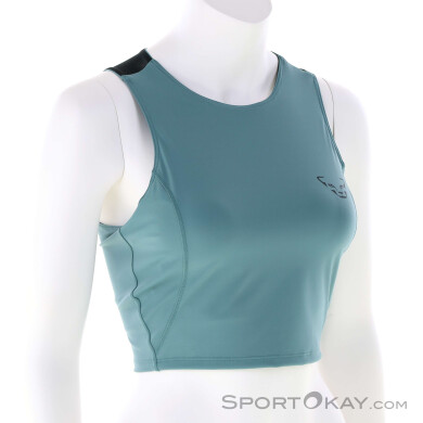 Dynafit Trail Crop Top Damen Tanktop-Blau-S