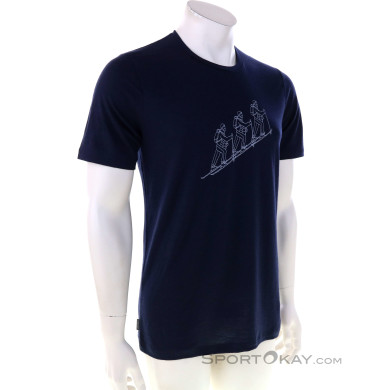 Icebreaker Merino 150 Tech Lite II SS Tee Natural Herren T-Shirt-Dunkel-Blau-M