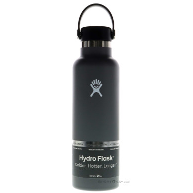 Hydro Flask 21 oz Standardöffnung 621ml Thermosflasche-Grau-One Size