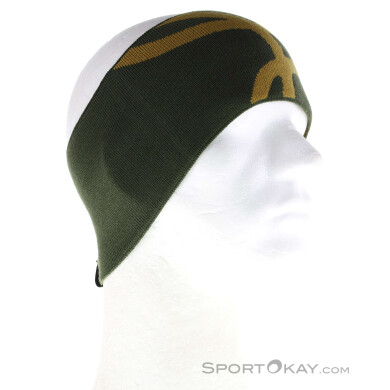 Montura Merino Logo Stirnband-Oliv-Dunkelgrün-One Size
