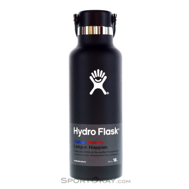 Hydro Flask 18oz Standard Mouth 0,532l Thermosflasche-Schwarz-One Size