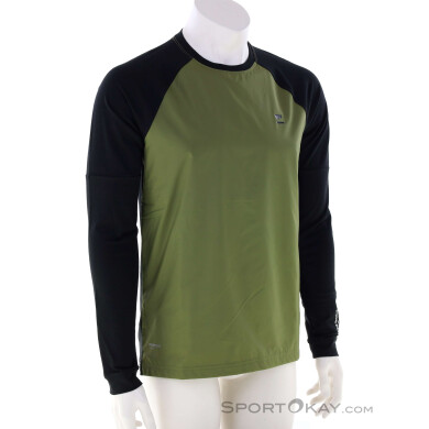 Mons Royale Tarn Merino Bike Wind Herren Bikeshirt-Oliv-Dunkelgrün-M