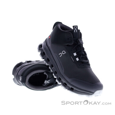 On Cloudhero Mid Waterproof Y Kinder Wanderschuhe-Schwarz-5