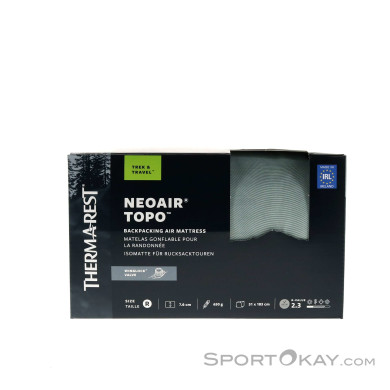 Therm-a-Rest NeoAir Topo Regular 183x51cm Isomatte-Grau-Regular