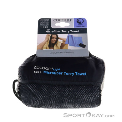 Cocoon Terry Towel Light L Microfaser Handtuch-Grau-One Size