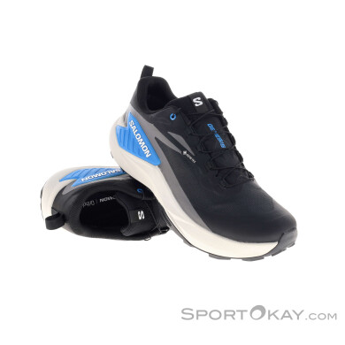 Salomon Genesis GTX Herren Traillaufschuhe-Blau-9,5