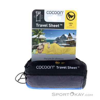 Cocoon Travel Sheet Seidenschlafsack-Hell-Blau-One Size