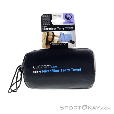 Cocoon Terry Towel Light M Microfaser Handtuch-Blau-One Size