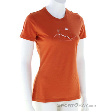 Ortovox 150 Cool Peak Focus Damen T-Shirt-Orange-M
