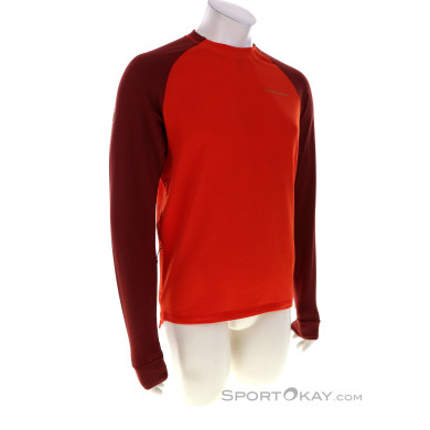Endura Singetrack Fleece Herren Bikeshirt-Rot-XL