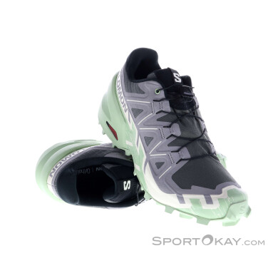 Salomon Speedcross 6 Damen Traillaufschuhe-Oliv-Dunkelgrün-6