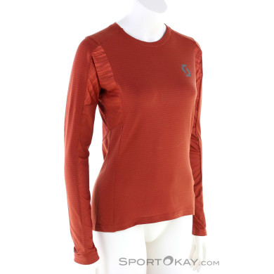 Scott Trail Run LS Damen Shirt-Rot-XS