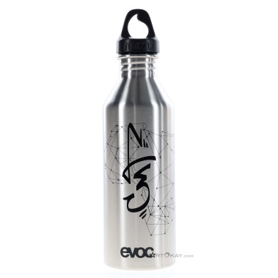 Evoc x Mizu Stainless Steel Bottle 0,75l Trinkflasche-Silber-0,75