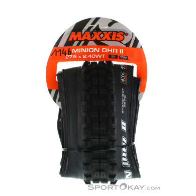 Maxxis Minion DHR II Dual EXO TR WT 27,5 x 2,40 Reifen-Schwarz-27,5