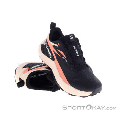 Salomon Genesis GTX Damen Traillaufschuhe Gore-Tex-Orange-6