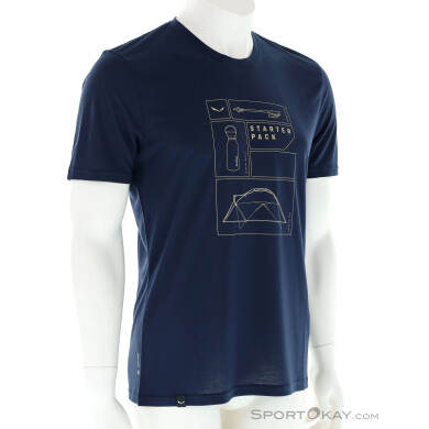 Salewa Eagle Pack Dry Herren T-Shirt-Dunkel-Blau-M