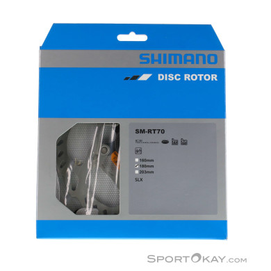 Shimano SLX SM-RT70 Ice-Tech 180mm Centerlock Bremsscheibe-Grau-One Size