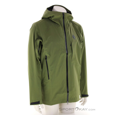Black Diamond Highline Stretch Shell Herren Outdoorjacke-Oliv-Dunkelgrün-S