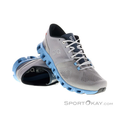 On Cloud X Herren Laufschuhe-Hell-Blau-8