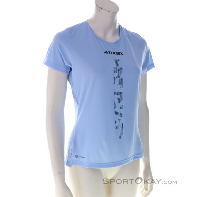 adidas Terrex AGR Shirt Damen T-Shirt-Blau-M