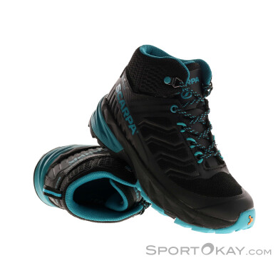 Scarpa Rush Mid Kid GTX Kinder Wanderschuhe-Schwarz-34