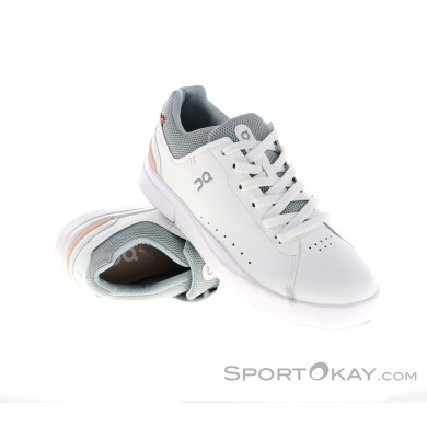 On The Roger Advantage Damen Freizeitschuhe-Pink-Rosa-8,5
