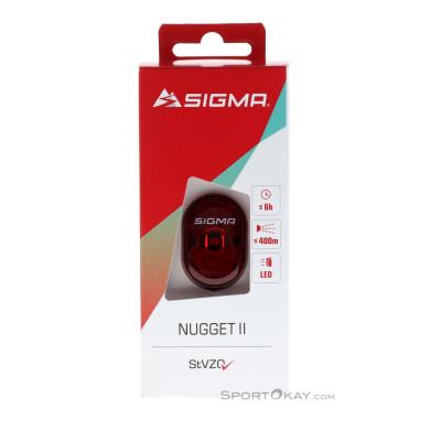 Sigma Nugget II Set StVZO Fahrradlicht hinten-Rot-One Size