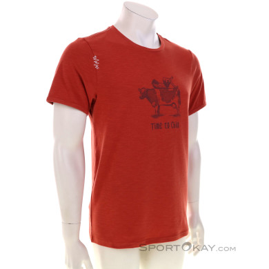 Chillaz Cow Herren T-Shirt-Rot-S