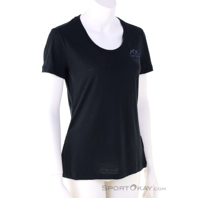 Icebreaker 150 Tech Lite Merino S/S Damen T-Shirt-Schwarz-M