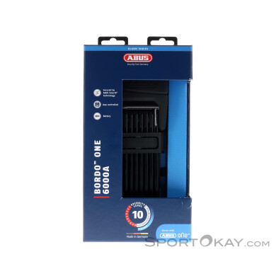 Abus Bordo One 6000 + Halterung 120cm Fahrradschloss-Schwarz-120