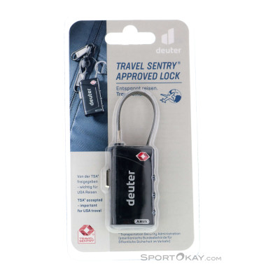 Deuter TSA Cable Lock Gepäcksschloss-Schwarz-One Size