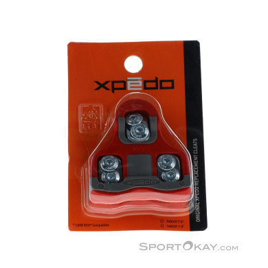 Xpedo Thrust 7 Cleat Set 6° Pedal Cleats-Rot-One Size