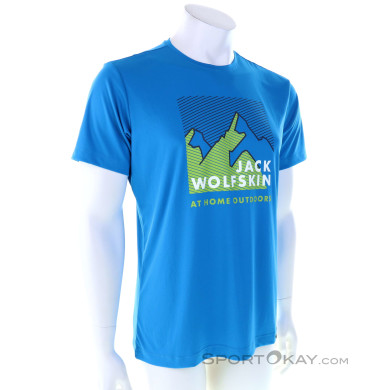 Jack Wolfskin Peak Graphic T Herren T-Shirt-Blau-M