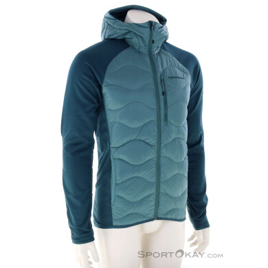 Peak Performance Helium Down Hybrid Hood Herren Outdoorjacke-Türkis-S