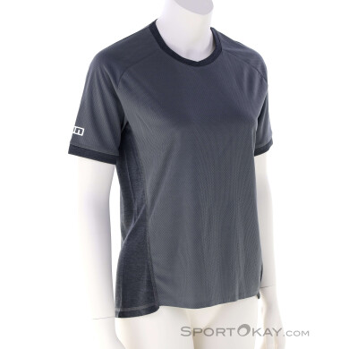 ION Tech Logo S/S Damen Bikeshirt-Schwarz-M