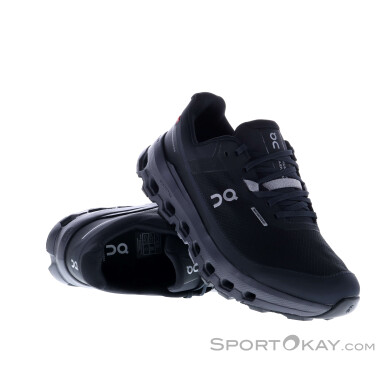 On Cloudvista 2 Waterproof Damen Traillaufschuhe-Schwarz-8,5