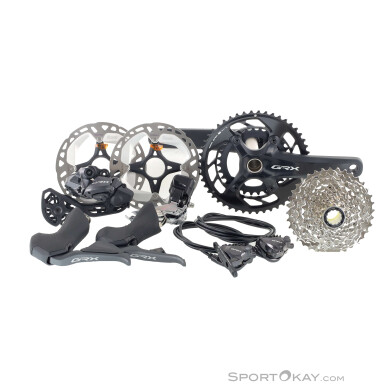 Shimano GRX Di2 RX825 12-Fach Schaltgruppenset-Schwarz-172,5